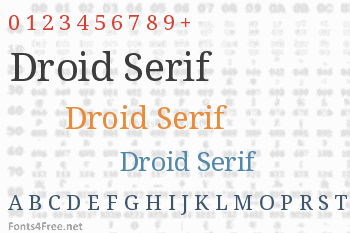 Droid Serif Font