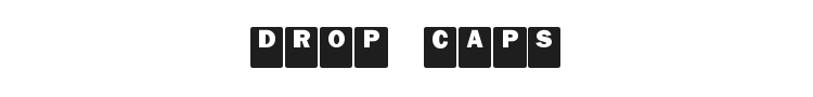 Drop Caps Font