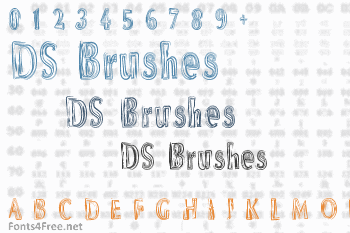 DS Brushes Font