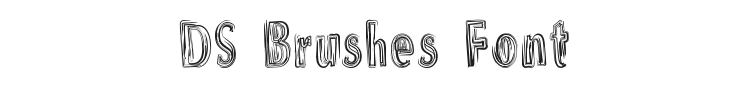 DS Brushes Font