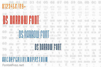 DS Narrow Font