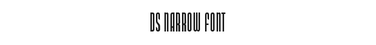 DS Narrow Font Preview
