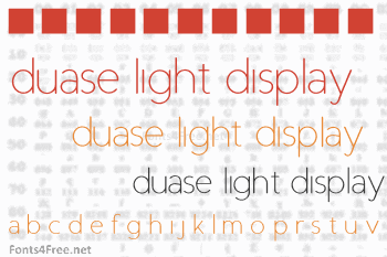 Duase Light Display Font