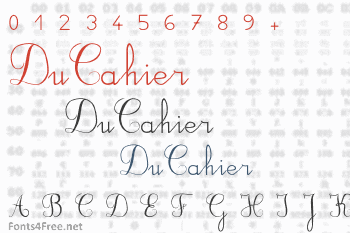 DuCahier Font