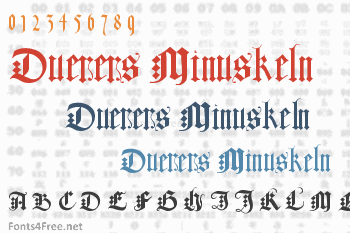 Duerers Minuskeln Font