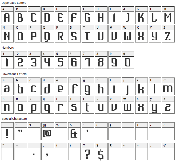 Dukungan Font Character Map