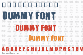 Dummy Font