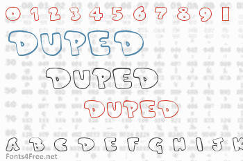 Duped Font