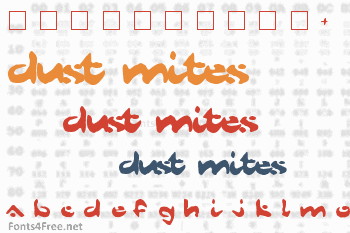 Dust Mites Font