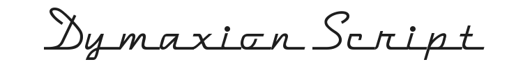 Dymaxion Script Font