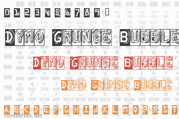 Dymo Grunge Bubble Font