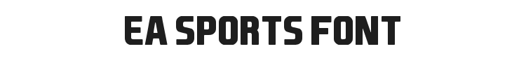 EA Sports Font Preview