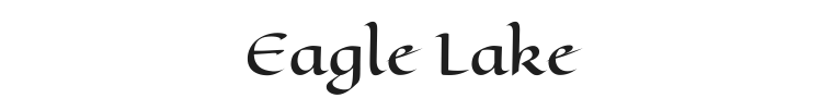 Eagle Lake Font Preview