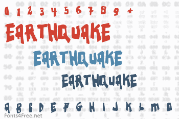 Earthquake Font