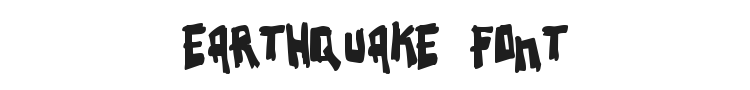 Earthquake Font Preview