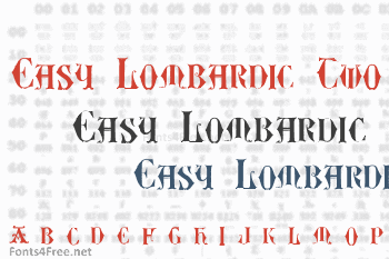 Easy Lombardic Two Font