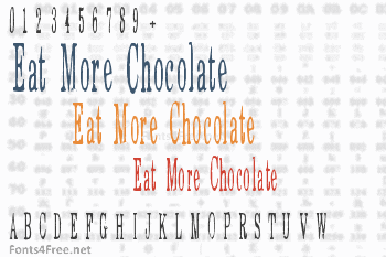 Eat More Chocolate Font