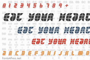 Eat your heart out Font