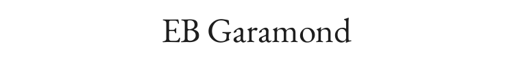 EB Garamond Font Preview