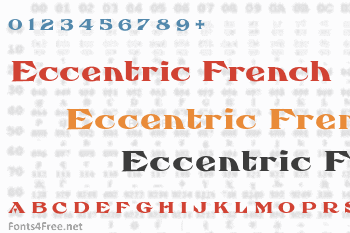 Eccentric French Font