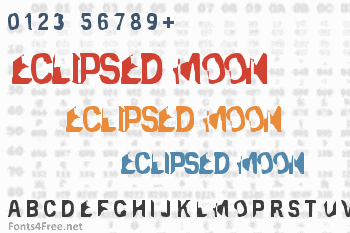 Eclipsed Moon Font