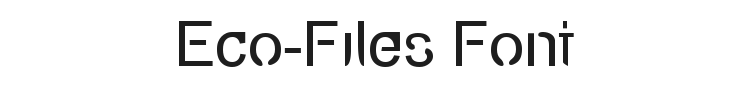 Eco-Files Font