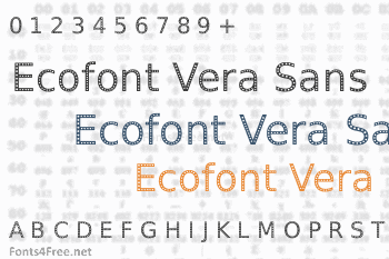 Ecofont Vera Sans Font