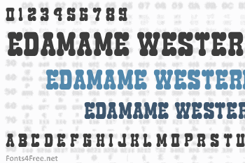 Edamame Western Font