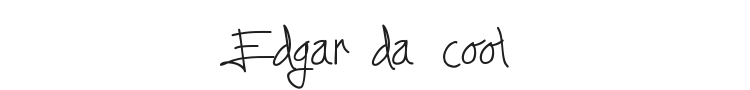 Edgar da cool Font