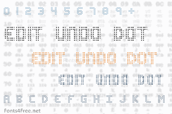 Edit Undo Dot Font