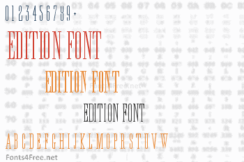 Edition Font