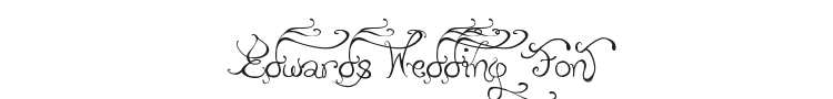 Edwards Wedding Font