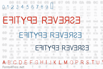 Efitype Reverse Font