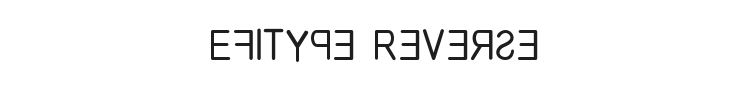 Efitype Reverse Font