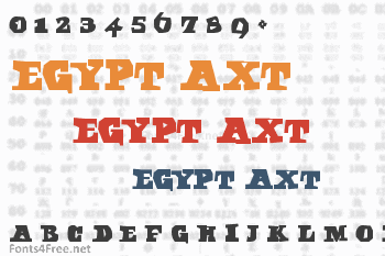Egypt Axt Font