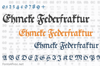 Ehmcke Federfraktur Font