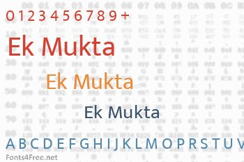 Ek Mukta Font