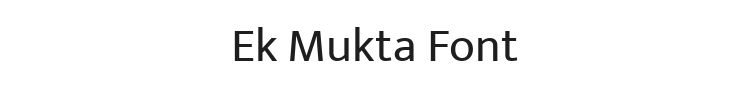 Ek Mukta Font Preview