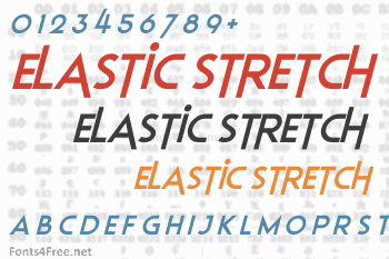 Elastic Stretch Font