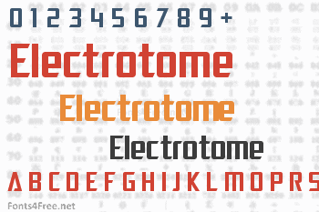 Electrotome Font