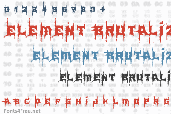 Element Brutalized Font