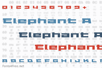 Elephant A Font
