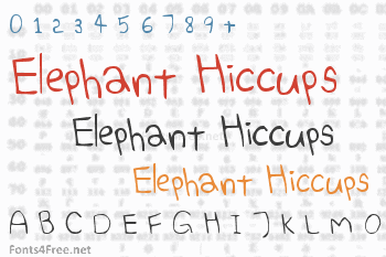 Elephant Hiccups Font