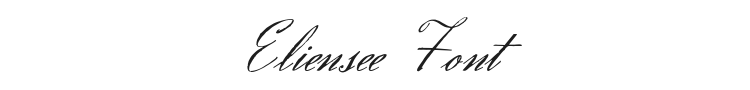 Eliensee Font Preview