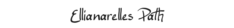 Ellianarelles Path Font