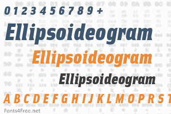 Ellipsoideogram Font