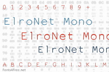 ElroNet Monospace Font