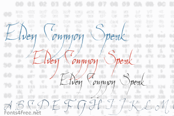 Elven Common Speak Font