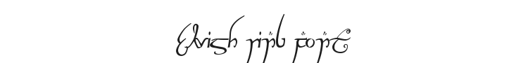 Elvish Ring Font Preview