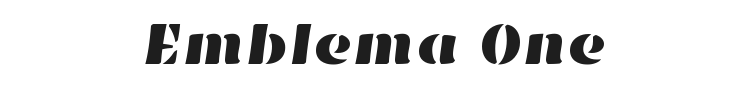 Emblema One Font